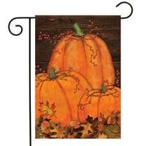 Briarwood Lane Rustic Pumpkin Patch Fall Garden Flag