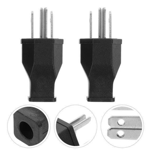 2pcs Replacement Plug 3 Prong Industrial Power Plug 125v 15a Grounding Plug