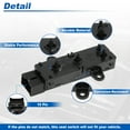 thumbnail image 4 of Interruptor de control de asiento eléctrico del lado derecho del pasajero delantero Unique Bargains No.870161AA0A para Nissan Maxima 2009-2023 para Infiniti Q50 2014-2020 Q60 2017-2020, 4 of 7
