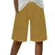 thumbnail image 1 of Pantalones Cortos Casuales de Color Sólido Capri, Mezcla Cómoda de Poliéster para el Hogar Y el Uso Diario, 1 of 9
