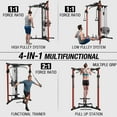 thumbnail image 2 of Cable Crossover Machine, Dual Pulley Cable Machine, 400lbs Plate loaded Cable Fly Machine for Home Gym, Standard Home Gym Equipment with Pulley,230 lbs Sets, 2 of 7