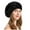 Black, variant on Women's Beret Hat Winter Lace Pattern Painter Cap Slouchy Beanie Soft Lightweight Skull Cap Cutout Stretch Knit Hat Beige