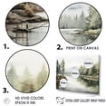 thumbnail image 3 of Designart "Tranquil Scandinavian Lakes" Landscape Lake River Floater Framed Wall Decor, 3 of 5
