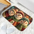 thumbnail image 6 of 1pc Snowmen Absorbent Non-Slip Bathroom Thickened Flannel Rug Decor,Soft,Quick Drying,Suitable For Indoor/outdoor Use,Bathrooms,Bedrooms,Kitchens,Terrace,Laundry Rooms,16"x24", 6 of 9