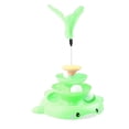 thumbnail image 1 of Cat Turntable Ball Toy, Interactive Cat Turntable Ball Toy with Feather Stick 3 Balls Relieve Boredom Exercise Play Anxiety Durable Material Multifunctional Cat Turntable Ball Toy, 1 of 7
