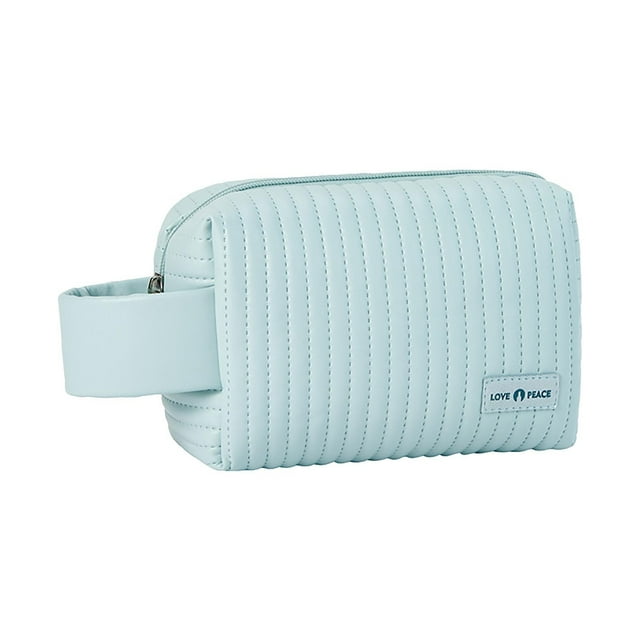 Fiudx Bonita Bolsa con Forma de Sartén, Estuche Ligero para Cosméticos, Organizador Portátil para Artículos de Tocador, Ideal para Viajes y Hogar, Ideal Como Regalo para Mujer, de Piel Sintética.