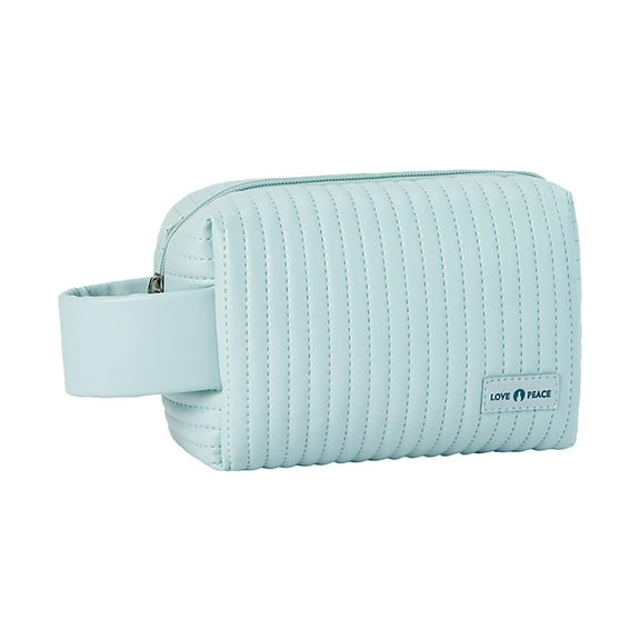 Makeup Bag, Cosmetic Pouch, Mini Portable Makeup Storage Bag with Large Opening for Women, Cute Small Size Travel Toiletry Organizer for Lipstick, Accessories, and Essentials