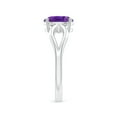 thumbnail image 3 of ANGARA Natural 1.15 Ct. Amethyst Solitaire Ring in Sterling Silver for Women (Ring Size: 6), 3 of 9