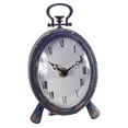 thumbnail image 1 of Melrose International 70543 Blue Analog Desk Clock - Set of 2, 1 of 1