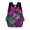 Color-2, variant on Tropical Flowers Butterfly Rain Vibrant Art Travel Backpack 17 Inch Laptop Bag Student Backpack