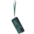 thumbnail image 2 of Wallet Case for Motorola Moto G 5G 2024 / G Play 5G 2024, Stylish Ultra Slim PU Leather Card Slots Ring Stand Wrist Strap Shockproof Protective Thin Lightweight Back Case Cover, Green, 2 of 7