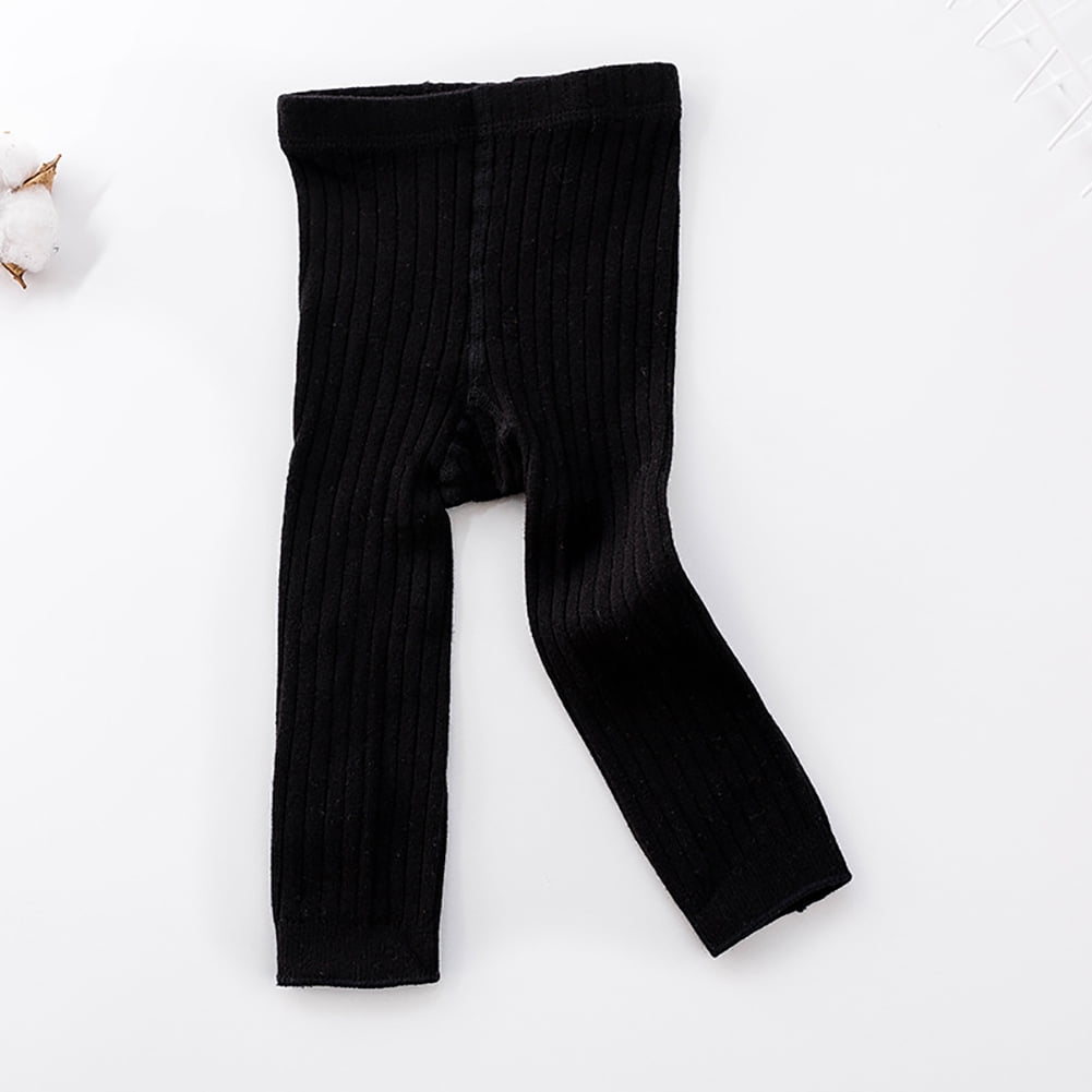 Girls Toddler Baby Basic Ribbed Knit Leggings Footless Tights Kids Little  Girls Bottom Long Pants Pink 3-5 Years