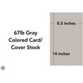 thumbnail image 5 of Gray Menu Legal Size 8.5 x 14 Inches 67 Vellum Bristol Lightweight Card Stock Paper Cover | 1 Ream of 250 Sheets Per Pack, 5 of 5