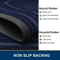thumbnail image 5 of Buganda Heavy Duty Door Mats, Non Slip Waterproof Rubber Doormats for Outdoor and Indoor, Low Profile Dirt Trapper Entry Rugs, 34"x59", Navy, 5 of 8
