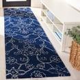 thumbnail image 2 of SAFAVIEH Fifth Avenue Deena Floral Runner Rug, Navy/Ivory, 2'3" x 9', 2 of 8