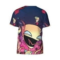 thumbnail image 6 of Invader Zim Gir T-Shirt for Men Novelty 3D Pritneted Casual Short Sleeve Tees Shirt Summer Street T Shirt Top, 6 of 7