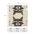 thumbnail image 4 of Goofa Retro Raccoon Graphic Print Pattern Mailbox Cover, Mailbox Decoration with Magnetic Strips for Standard and Large Mailboxes, Easy Installation, Durable and UV-Resistant-21x18 in, 4 of 8