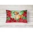 thumbnail image 2 of Carolines Treasures CK1324PW1216 Rhodésie Ridgeback Poinsettas Toile Tissu Coussin Décoratif, 2 of 3
