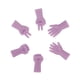 thumbnail image 4 of 24pcs Protectores de Agujas de Tejer, Cubierta de Punta de Agujas de Tejer, ''Rock-Scissor-Paper'', 4 of 8