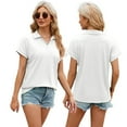 thumbnail image 6 of Fjuchai Women Tops Summer T-Shirts Short Sleeve Casual Tops Lightweight Cute Loose Ladies Blouses S- XXL, 6 of 8