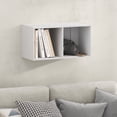 thumbnail image 2 of Furinno FANO 2-Cube Floating Shelves Standing Bookshelf for Living Room White, 2 of 4