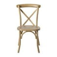 thumbnail image 4 of Flash Furniture Advantage Solid Wood X-Back Chair Armless Medium Natural with White Grain, 4 of 10