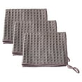 thumbnail image 2 of 3 Pack Waffle Weave Ultra Absorbent Bar cleaning towels,Tea Towels 30*30cm Brown, 2 of 4