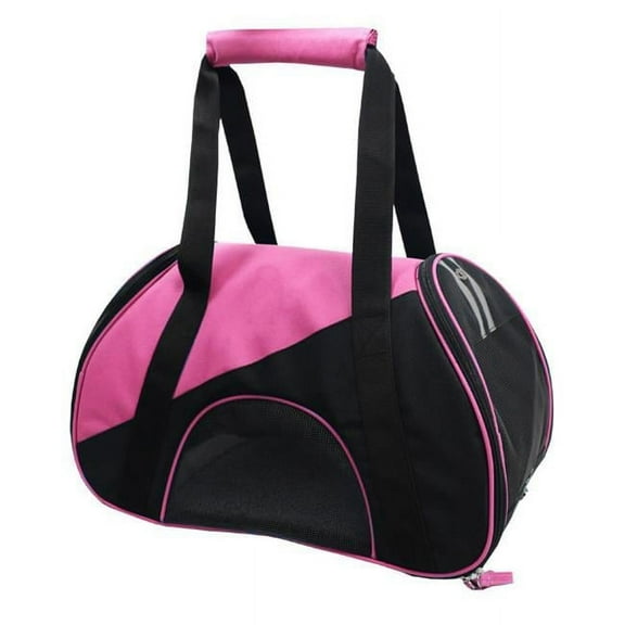 Airline Approved Zip-N-Go Contoured Pet Carrier, Pink - Medium