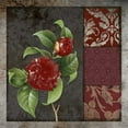 thumbnail image 2 of Greene, Taylor 26x26 Black Ornate Wood Framed with Double Matting Museum Art Print Titled - MOODY FLORAL II, 2 of 4