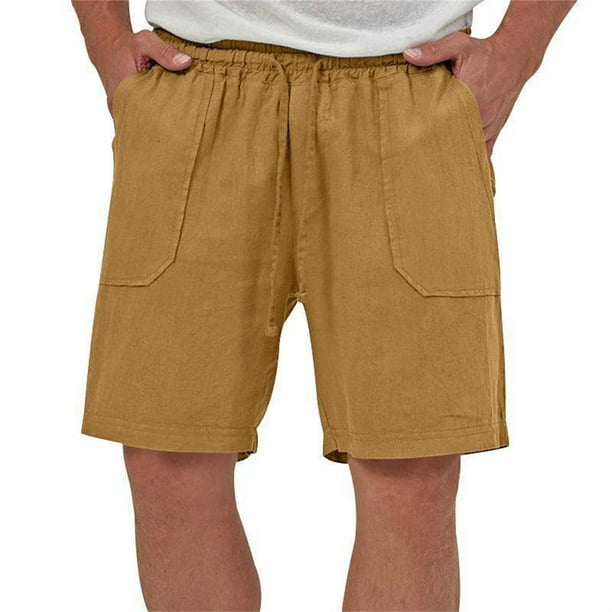 pstuiky Pantalones cortos para hombre, Pantalones cortos de entrenamiento casuales y cómodos para hombre con bolsillos con cordón elástico Pantalones cortos de entrenamiento
