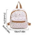 thumbnail image 2 of Mochila floral mochila pequeña mochila mochila para mujeres (marrón), 2 of 9