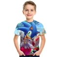 thumbnail image 1 of Nouveau T-shirt à Manches Courtes Col Rond Garçon Tendance Mode, 1 of 1