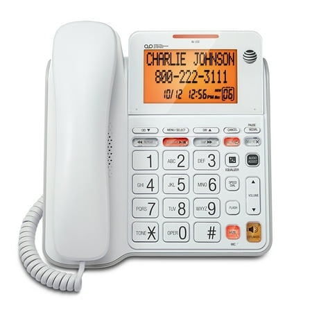AT&T CL4940 Standard Phone - White (Best Corded Telephone With Answering Machine)
