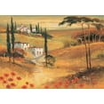thumbnail image 2 of Burgy 24x18 White Modern Wood Framed Museum Art Print Titled - Poppies in Tuscany II, 2 of 4