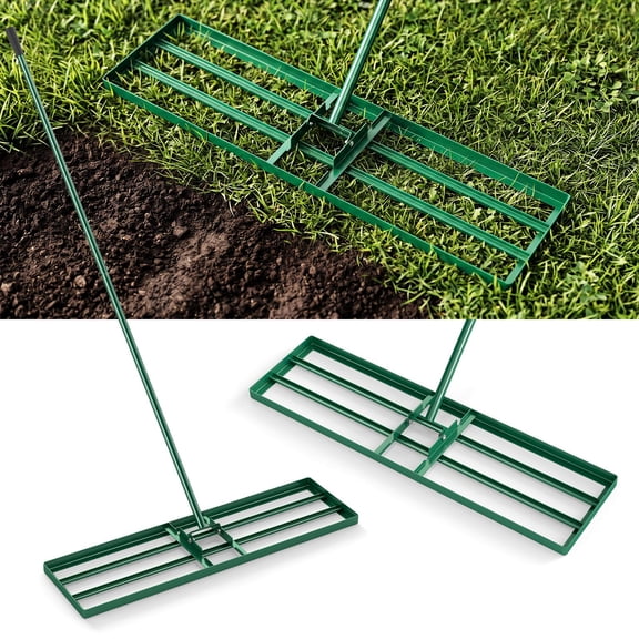 Costway Lawn Leveling Rake 36'' x 10'' Heavy Duty Level Lawn Tool for Garden Backyard/Lawn