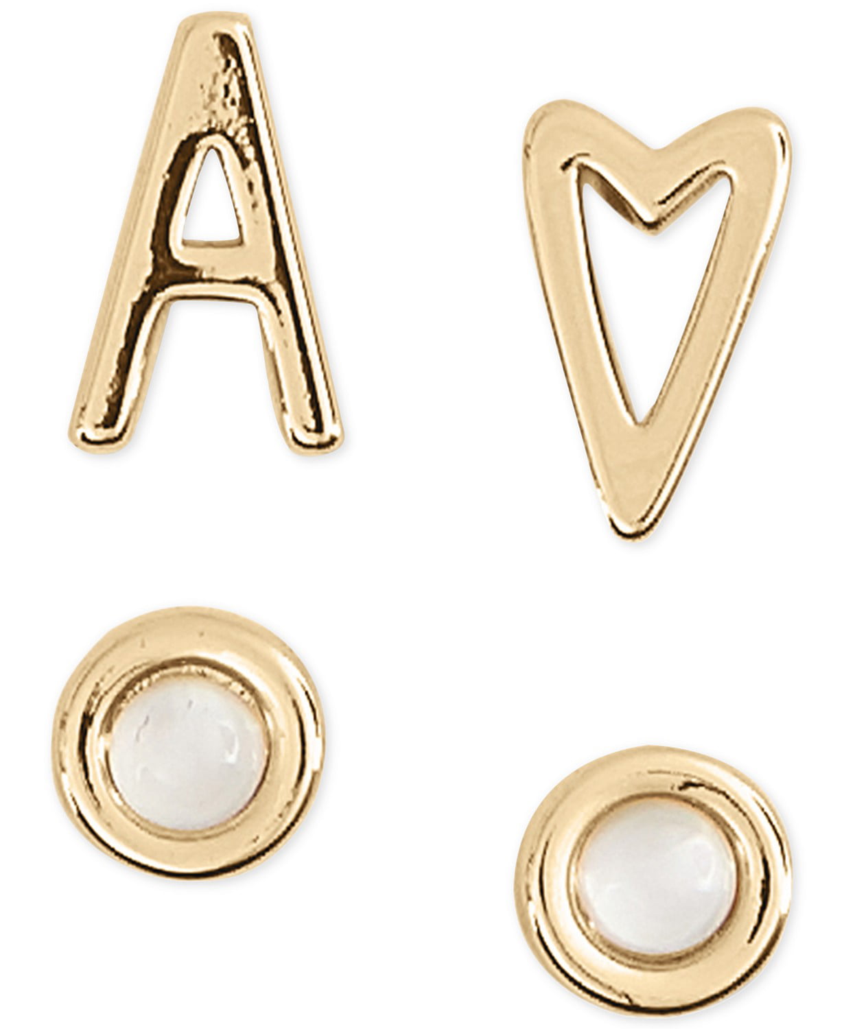 GRAPHICS & MORE Letter O Floral Monogram Initial Novelty Clip-On Stud Earrings