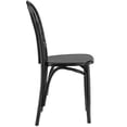 thumbnail image 3 of Hawthorne Collections Elm Wood Black Dining Side Chair Rectangular Durable Polyurethane Finish 20.5" D x 16" W x 35" H Assembled, 3 of 4