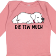thumbnail image 4 of Inktastic Napping Dis Tew Much Great Pyrenees Boys or Girls Long Sleeve Baby Bodysuit, 4 of 5