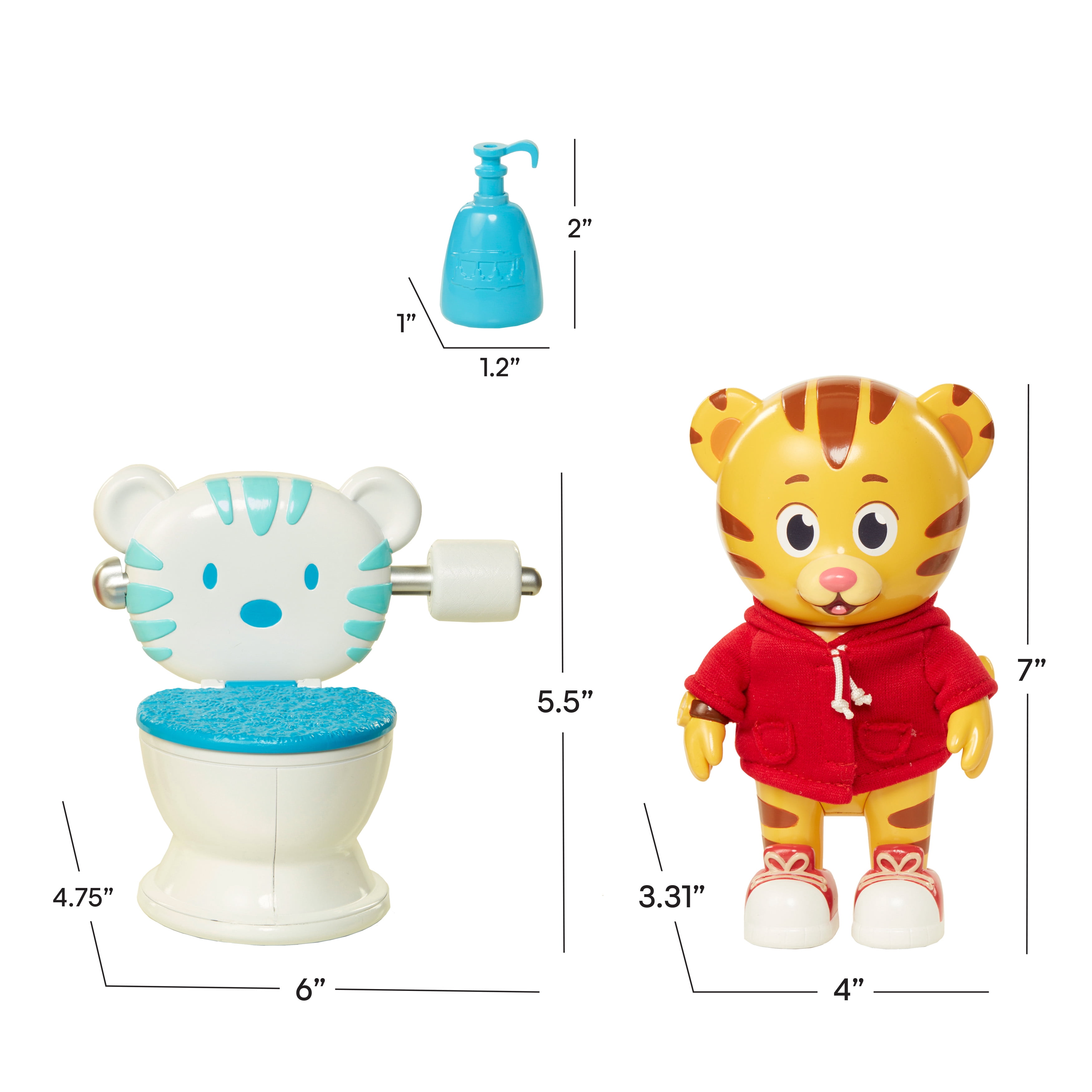 Daniel Tigers Neighborhood Potty Time Daniel 5 Piece Playset with Music and Sounds