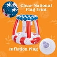 thumbnail image 3 of Joyfy Inflatable Pool Floats Set American Flag Volleyball Net & Basketball Hoops, Summer Swimming Pool Game Toy for Adults & Kids, 3 of 8