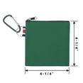 thumbnail image 2 of Aspire 6-Pack Square Pouch with Carabiner Clip, Mixed Color Cotton Bag 4-1/4 Inches, 2 of 5