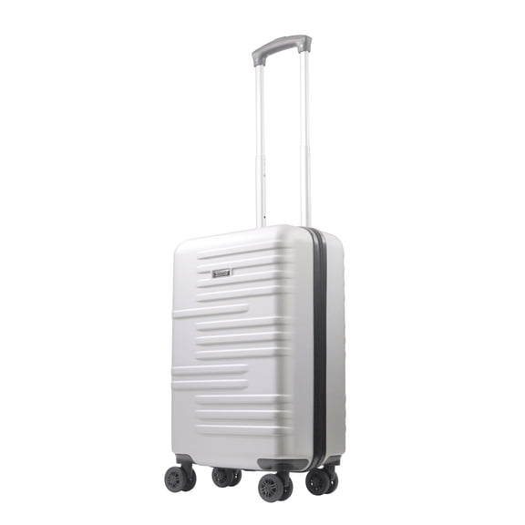 American Dreamliner 22.5 Inch Carry On Luggage, Hardshell Rolling Suitcase with Spinner Wheels, Silver Grey