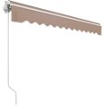 GARTIO 10' x 8' Retractable Patio Awning Outdoor Window Sun Shade Cover with Crank Handle