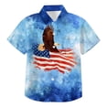 thumbnail image 4 of Staki Patriotic Blouses for Girl American Flag Shirt Girls Patriotic Hawaiian Shirts 4th of July Tops Kids Red White Blue Hawaii Floral Button Up Shirts 4T 5T 35T(Light Purple,5-6 Years), 4 of 4