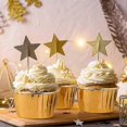 thumbnail image 2 of Cupcake Cases, (Gold) 50 Aluminum Foil Muffin Cases for Cupcakes and Muffins, 2 of 5