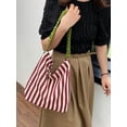 thumbnail image 2 of Kukuzhu Canvas Hobo Bag Tote Bag Women Large Stripe Shoulder Bag Chic Crossbody Bag, 2 of 7