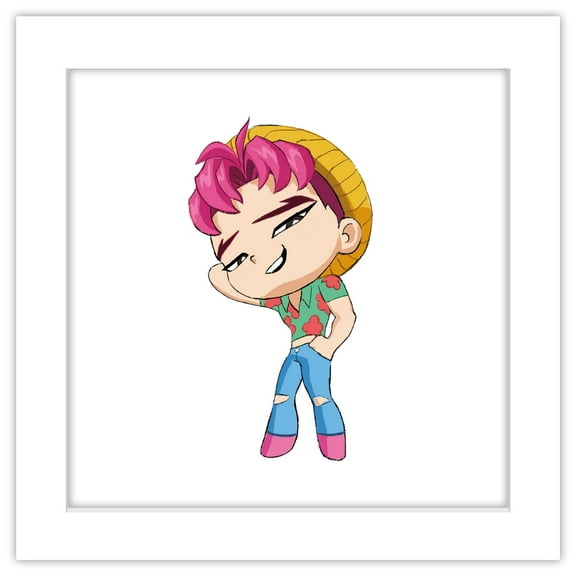 Gallery Pops® Netflix KPop Demon Hunters (2025) - Chibi Saja Boys Abby Wall Art, White Framed Version