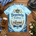 thumbnail image 2 of Bibifish Mens German Oktoberfest T Shirts Short Sleeve Crew Neck Bavaria Castle Print Tees Heritage Fest Holiday Wear Tops, 2 of 4