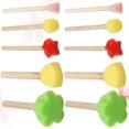 thumbnail image 5 of 5 Pack Sponge Painting Brush Set for Wooden Handles – DIY Graffiti Brushes with Assorted Non Toxic Art Tools for Kids’ Creative Drawing and Handmade, 5 of 5