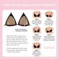 thumbnail image 3 of Large Size Lift Inserts Sticky Bra Lightly Padded for Large Bust Adhesive Lifting Bras for D  Cup Reusable, 3 of 4
